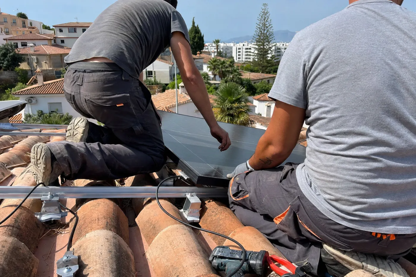 Instalación de paneles